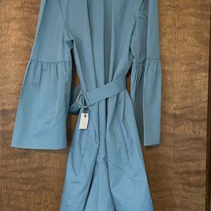 Tibi mini, open-back shirt dress